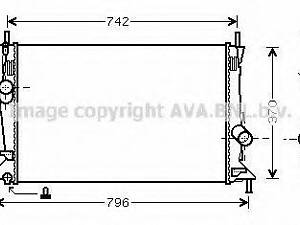 Радіатор охолодження двигуна FOCUSMAZDA3S40 168 03- (Ava) AVA QUALITY COOLING FDA2369 на VOLVO S40 II седан (MS)