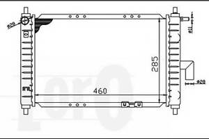 Радіатор охолодження двигуна MATIZ 2 0.8 MT +-AC 01-