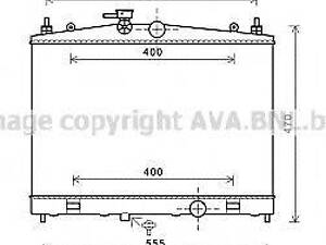 Радіатор охолодження двигуна NISSAN JUKE TIIDA (Ava) AVA QUALITY COOLING DN2338 на NISSAN CUBE (Z12)