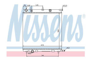 Радіатор охолодження двигуна Nissens 61284