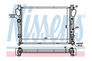 Радіатор охолодження двигуна Nissens 62547A
