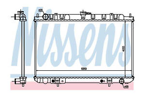 Радіатор охолодження двигуна Nissens 68713