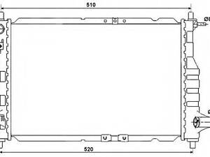 Радіатор охолодження двигуна NRF 53068 на CHEVROLET Spark (M200, M250)