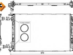Радіатор охолодження двигуна NRF 53718 на AUDI A6 (4G2, C7, 4GC)