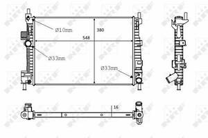 Радіатор охолодження двигуна RENAULT Espace 98- (вир-во NRF) 58318 UA51