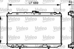 Радіатор охолодження двигуна Valeo 734708