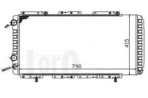 Радіатор охолодження двигунаJumper/Ducato/Boxer 1.9D-2.8D 94- (+AC)