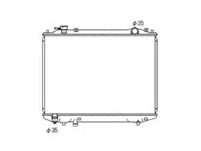 Радиатор охлаждения двигателя FORD Ranger 2.5D 98 (производство NRF) NRF 53567 на MAZDA PROCEED / DRIFTER (UN) - Фото 1