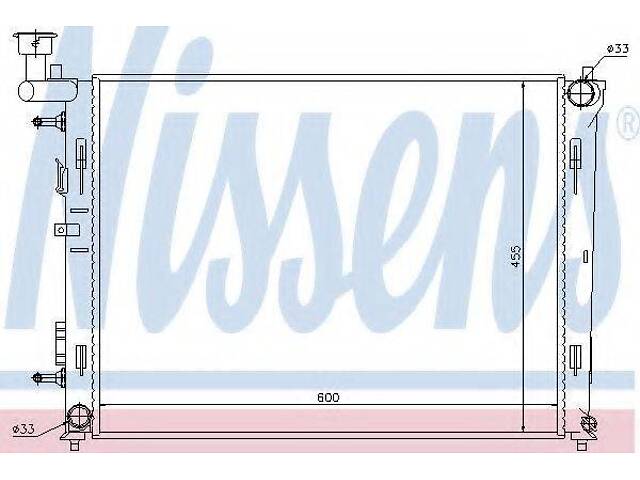 Радіатор охолодження двигуна NISSENS 67076 на HYUNDAI ELANTRA GT (GD) - Фото 1