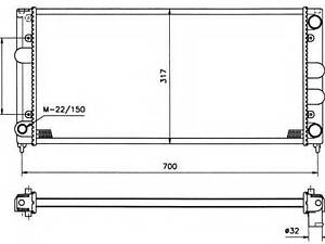 Радиатор охлаждения двигателя NRF 509506 на VW PASSAT (3A2, 35I)