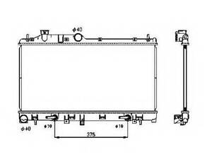 Радіатор охолодження двигуна NRF 53700 на SUBARU IMPREZA седан (GR)