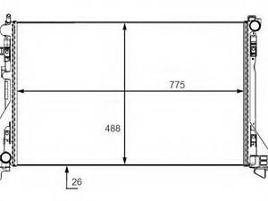 Радіатор охолодження двигуна RENAULT Master 2.3 CDTi 02-2010> (вир-во NRF) NRF 58481 на VAUXHALL MOVANO Mk II (B) Chassi