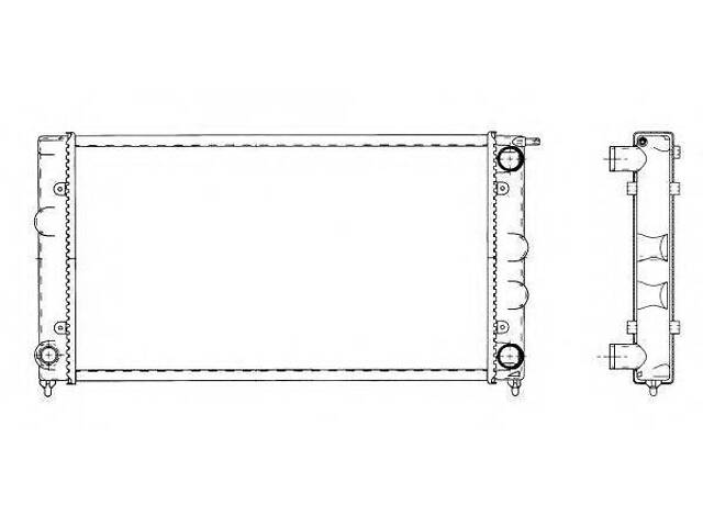 Радиатор охлаждения двигателя VOLKSWAGEN Golf 081983 (произ-во NRF) NRF 509501 на VW RABBIT I кабрио (155) - Фото 1