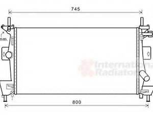 Радіатор охолодження FORD C-MAXFOCUS (вир-во Van Wezel) VAN WEZEL 18002475 на FORD C-MAX II (DXA/CB7, DXA/CEU)