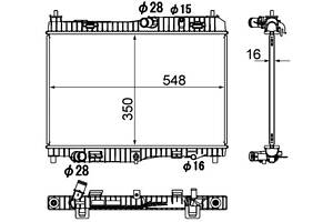 Радіатор охолодження FORD FIESTA 2008-2017 г.