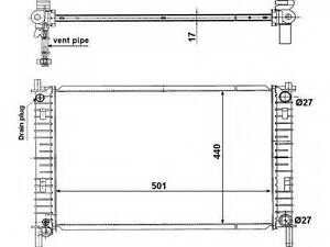 Радіатор охолодження Ford Fiesta VFusionMazda 2 1.31.4 TDCi 01-10 NRF 56134 на FORD IKON V (JH_, JD_)