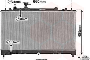 Радиатор охлаждения MAZDA 6 1.8i/2.0i(выр-во Van Weze) 27002227 RU51