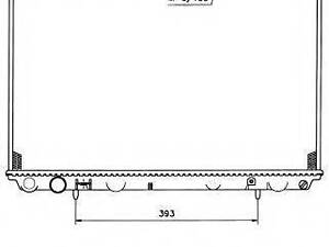 Радиатор охлаждения Mitsubishi Carisma 1.61.8 97-06 NRF 519517 на MITSUBISHI CARISMA (DA_)