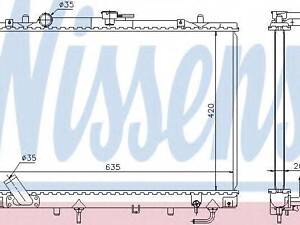 Радиатор охлаждения MITSUBISHI Pajero Sport (K9_W) (выр-во Nissens) NISSENS 68154 на MITSUBISHI G-WAGON (K90)