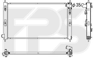 Радіатор охолодження на 4007, 4008, ASX, C-Crosser, C4 Aircross, Lancer, Outlander
