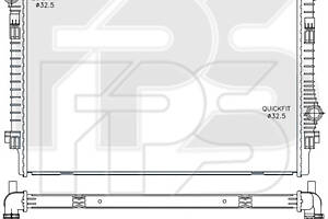 Радиатор охлаждения на A3, Arteon, Ateca, Golf, Karoq, Леон, Octavia, Passat B8, Superb, T-Roc, Tarraco, Tiguan, Touran