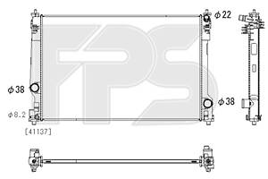 Радіатор охолодження на Camry, ES, Rav 4, Venza