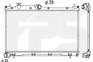 Радіатор охолодження на Forester