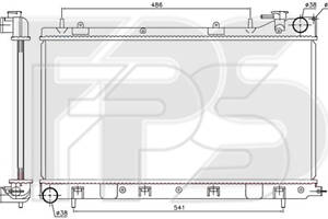 Радіатор охолодження на Forester