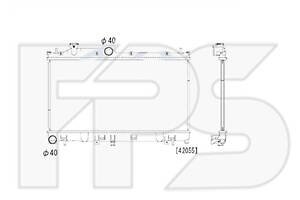 Радіатор охолодження на Forester