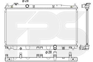 Радіатор охолодження на Jazz