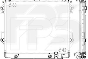 Радіатор охолодження на LX, Land Cruiser