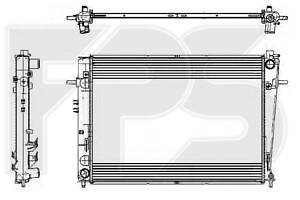 Радіатор охолодження на Sportage, Tucson
