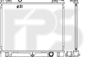 Радиатор охлаждения на Yaris