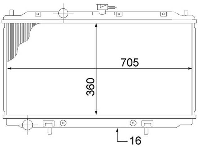 Радіатор охолодження NISSAN ALMERA (N16) / NISSAN PRIMERA (P12) 2000-2006 г.