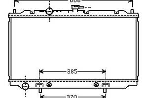 Радіатор охолодження NISSAN ALMERA (N16) / NISSAN PRIMERA (P12) 2000-2006 г.