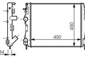 Радіатор охолодження NISSAN KUBISTAR (X76) / RENAULT KANGOO (FC0/1_) 1997- г.