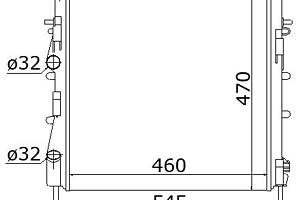 Радіатор охолодження NISSAN KUBISTAR (X76) / RENAULT KANGOO (FC0/1_) 1997- г.