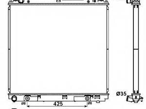 Радіатор охолодження Nissan NP300 PickupNavaraPathfinder 2.5dCi 05- NRF 53179 на NISSAN NP300
