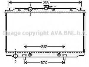 Радіатор охолодження NISSAN PRIMERA (P12, W12) (02-) (вир-во AVA) AVA QUALITY COOLING DNA2218 на NISSAN SENTRA II Наклон