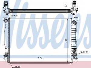 Радиатор охлаждения NISSENS 60307A на AUDI A4 (8E2, B6)