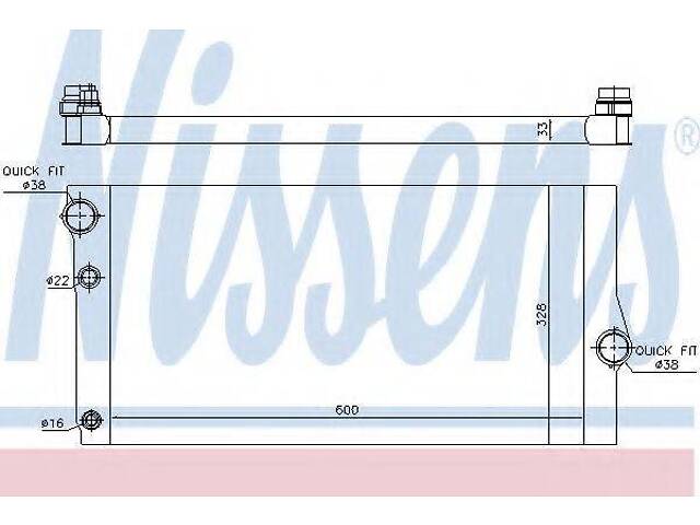 Радіатор охолодження NISSENS 60769 на BMW 5 (F10, F18)