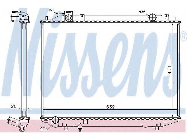 Радиатор охлаждения NISSENS 62246A на FORD RANGER (ES, ET)