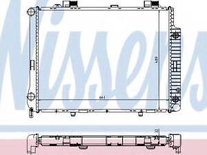 Радіатор охолодження NISSENS 62666A на MERCEDES-BENZ E-CLASS седан (W210)