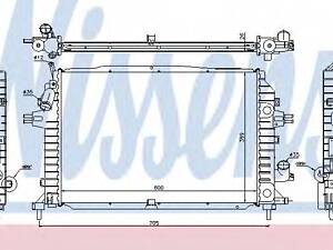 Радіатор охолодження NISSENS 630705 на VAUXHALL ZAFIRA Mk II (B) (M75)