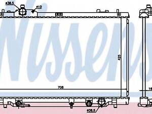 Радіатор охолодження NISSENS 646819 на LEXUS LS седан (UVF4_, USF4_)
