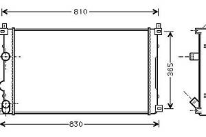 Радіатор охолодження OPEL MOVANO A (X70) / RENAULT MASTER (JD) 1998-2011 г.