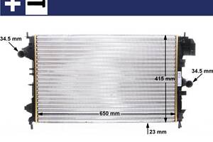Радіатор охолодження OPEL SIGNUM (Z03) / FIAT CROMA (194_) 2002-2011 г.