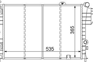 Радіатор охолодження OPEL VECTRA A (J89) 1988-1995 г.