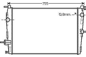 Радіатор охолодження RENAULT FLUENCE (L3_) 2004-2016 г.