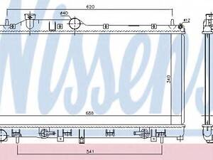 Радіатор охолодження SUBARU FORESTER (SH) (08-) (вир-во Nissens) NISSENS 67725 на SUBARU IMPREZA седан (GR)